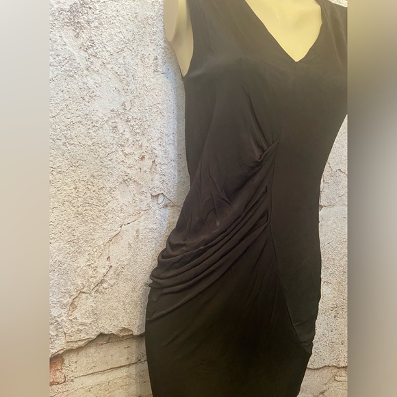 RACHEL Rachel Roy Black Body Con Rayon Dress - Picture 2 of 7